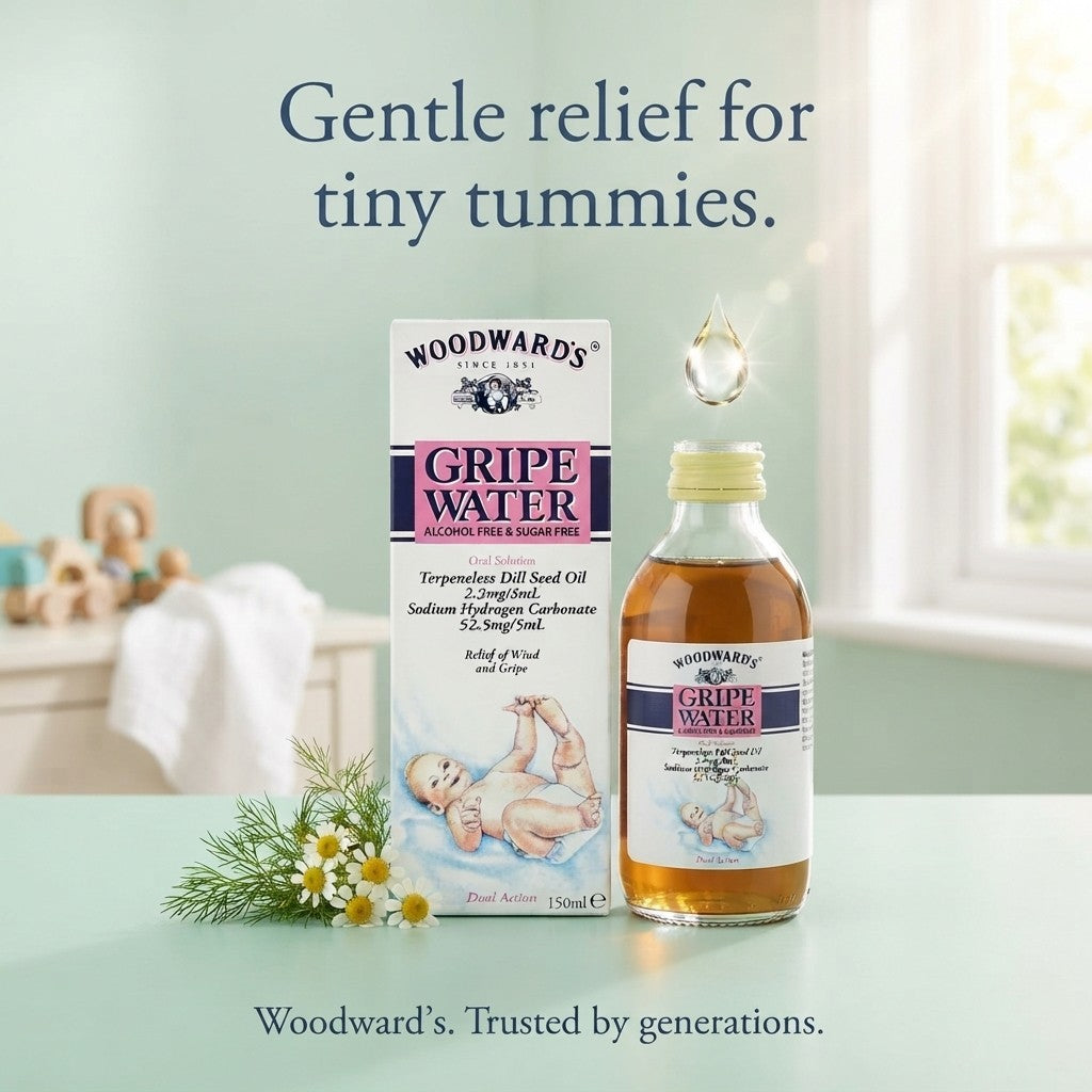 6x 150ml Woodward's Gripe Water Alcohol & Sugar Free