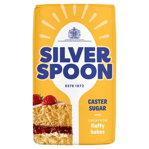 Silver Spoon Caster Sugar 1kg / 500g Fluffy baking Cake - Bulk Case