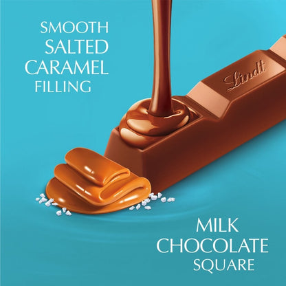 Lindt Lindor Chocolate Treat Bars 38g x 24 Box - Milk, Pistachio, Salted Caramel