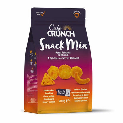 900g Cafe Crunch Snack Mix | Ultimate Savoury Medley with Crackers
