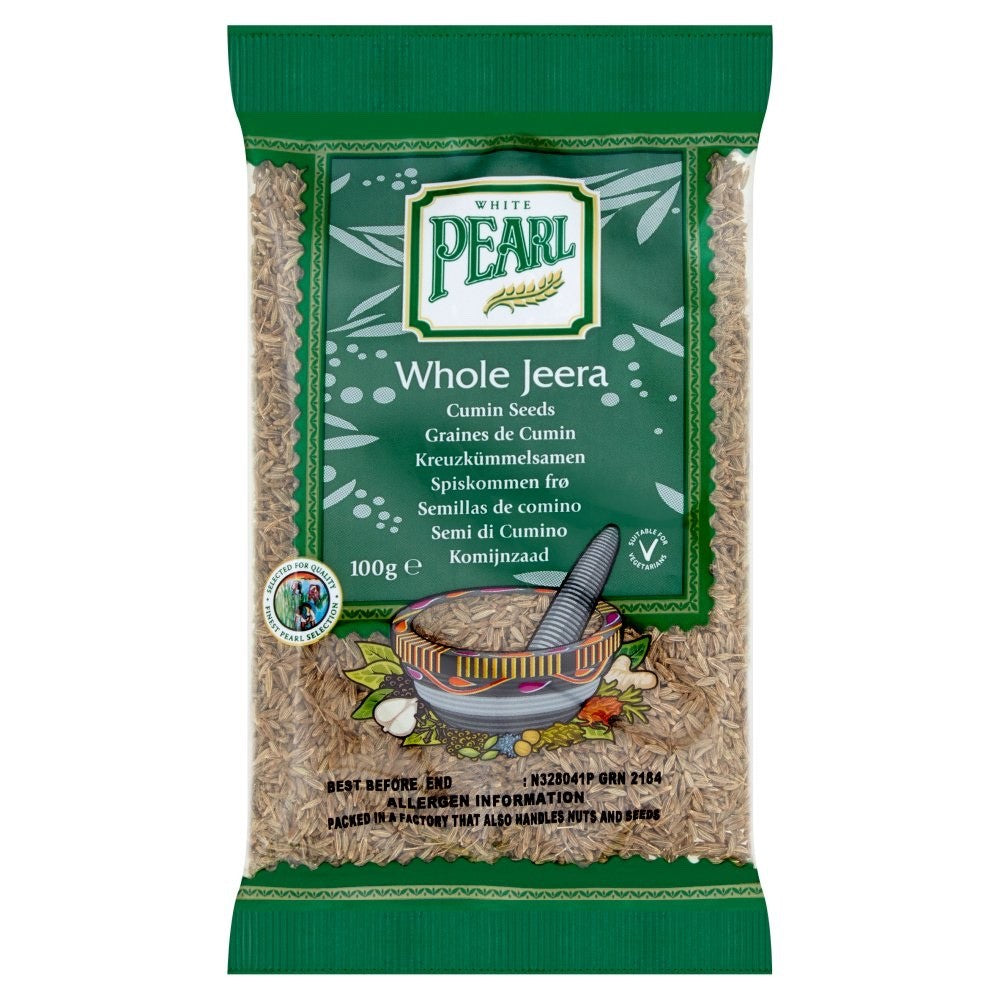 12 x 100g White Pearl Whole Jeera Cumin Seeds Premium Quality Indian Spice