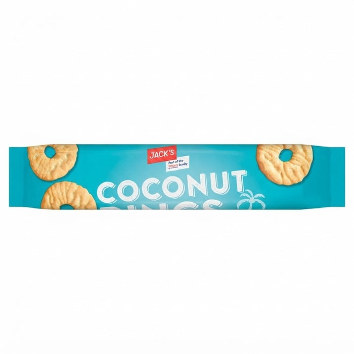 12x 300g Jack's Coconut Rings Biscuits Tropical Cookies Mult