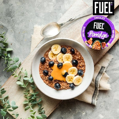8 x 70g FUEL10K High Protein Porridge Oat Cereal Pots - Assorted Flavours