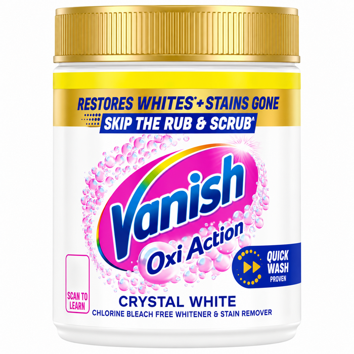 450g × 6 Vanish Gold Crystal White Oxi Action Stain Remover Powder - Bulk