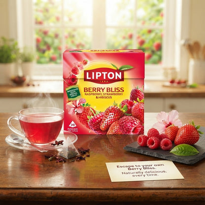 20s 42g 4 Pack Bundle Total 80 Bags Lipton Berry Bliss Tea Bags