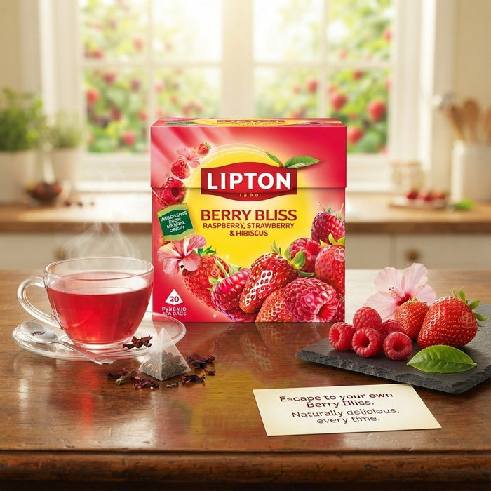 20s 42g 4 Pack Bundle Total 80 Bags Lipton Berry Bliss Tea Bags