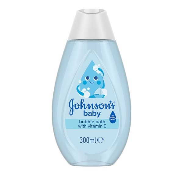6x 300ml Johnson's Baby Bubble Bath with Vitamin E No More Tears