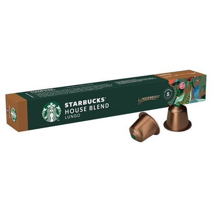 12x Starbucks House Blend Nespresso Original Pods Medium Roast 120 Capsules