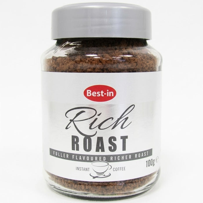 6 x 100g Best-in Rich Roast Instant Coffee Granules Bulk Pack Flavoured