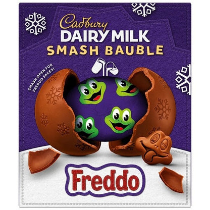 9 x 90g Cadbury Freddo Dairy Milk Chocolate Hollow Figure Bauble Gift Treat
