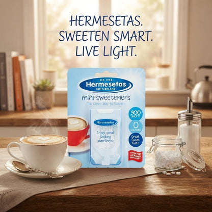 12x 300s Tablets Hermesetas Mini Sweetener Zero Calorie Sugar Alternative