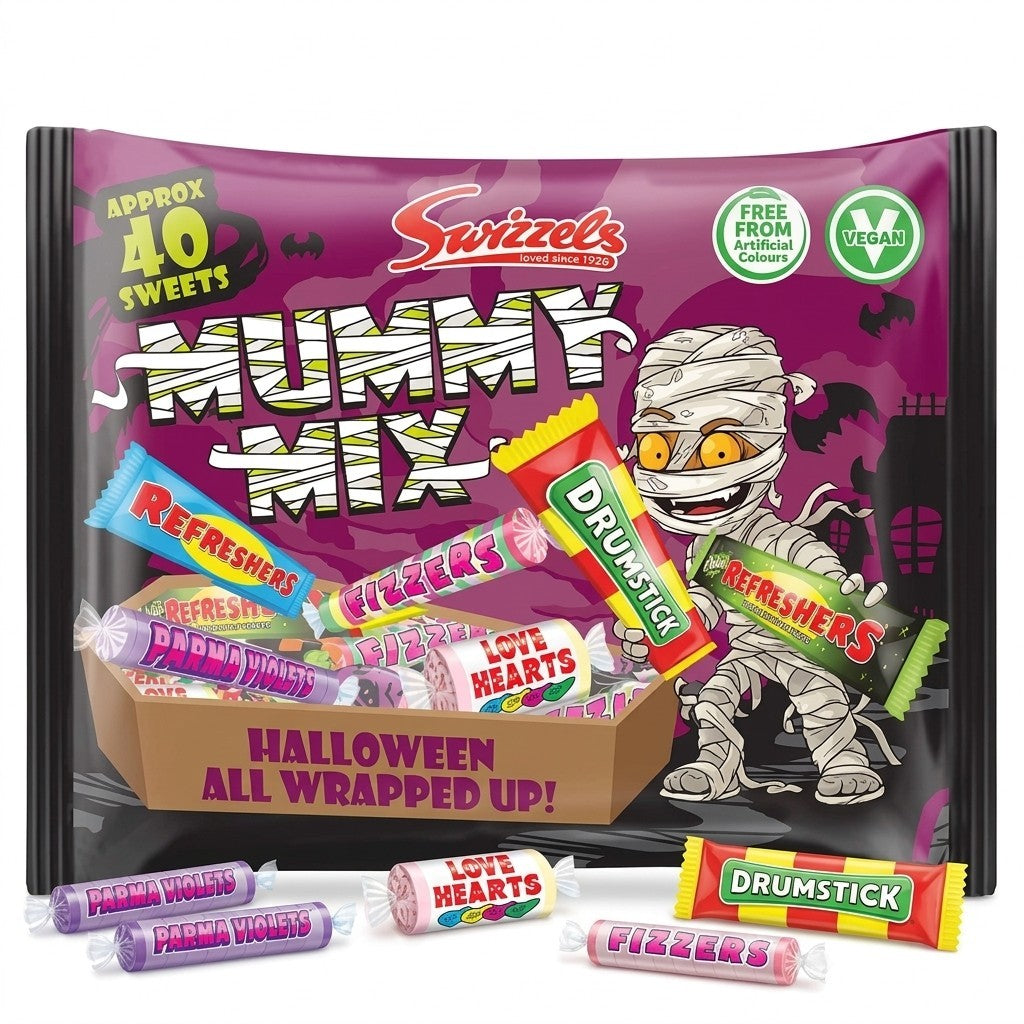 10x 340g Swizzels Mummy Mix Bulk Wholesale Halloween Sweet Bags Vegan