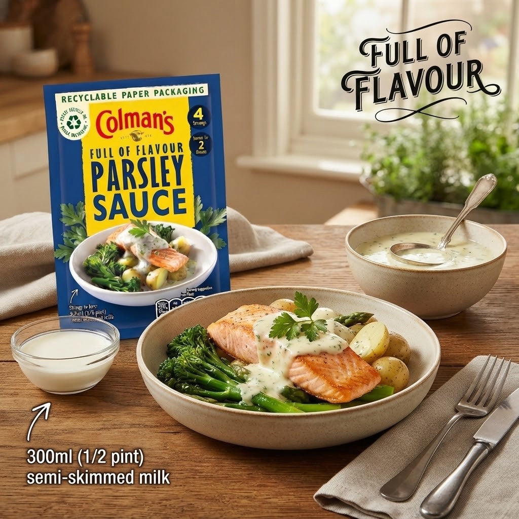 Pack of 10 x 20g Colman's Parsley Sauce Mix Bulk Buy Classic Comforts