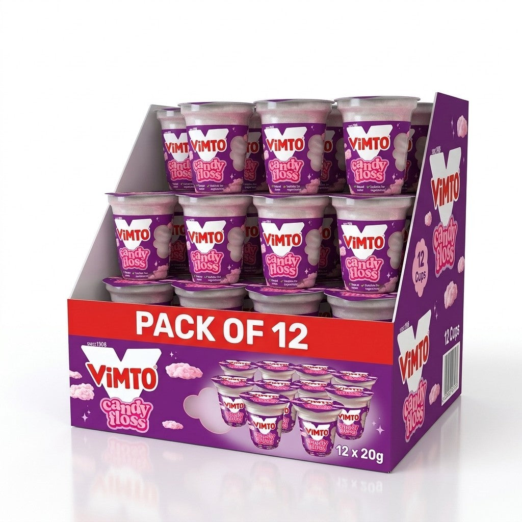 Vimto Candy Floss Flavoured Sweet Treat Pack of 12