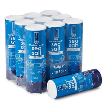 750g x 10 Costa Coarse Sea Salt -  Bulk Pack
