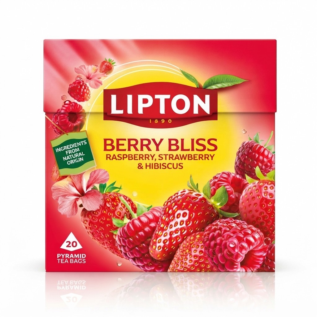 20s 42g 4 Pack Bundle Total 80 Bags Lipton Berry Bliss Tea Bags