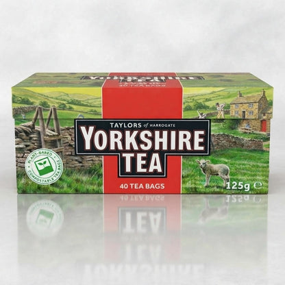 40s Pack of 5 (200 Bags Total) 125g Yorkshire Tea Bags  Black Tea Bulk Buy