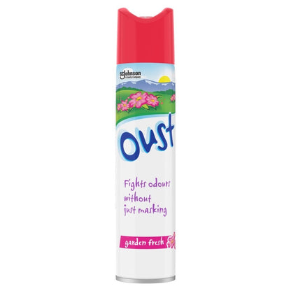 12 x 300ml | Oust Odour Eliminator Aerosol Garden Fresh Air Freshener Bulk Pack