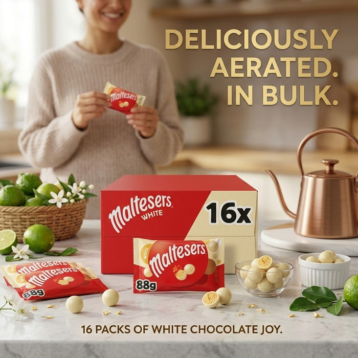 12x 88g Maltesers White Chocolate Box Wholesale Bulk Stock Party Gift