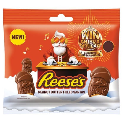 20 x 55g Reese's Peanut Butter Filled Santas Chocolate Christmas Treat Bag