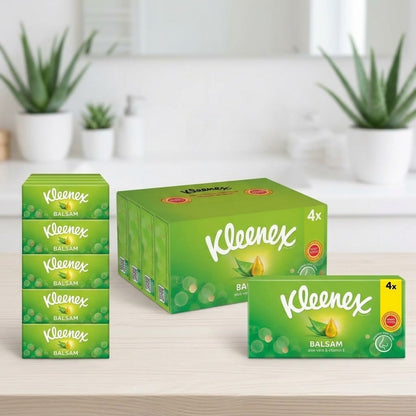 4 Pack Kleenex Balsam Soothing Pocket Tissues Single Box Value Bulk Options