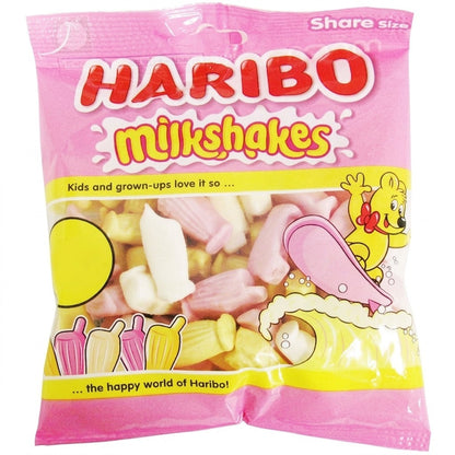 HARIBO Milkshakes,Happy Cola Zing,Fizzy Jelly Sweets Pack of 12 x 140g