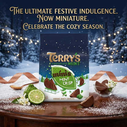 10x 80g Terry's Chocolate Mint Crisp Minis Bulk Wholesale Christmas Swe