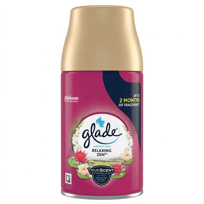 4x Glade Automatic Spray Refill Relaxing Zen Air Freshener 269ml Can