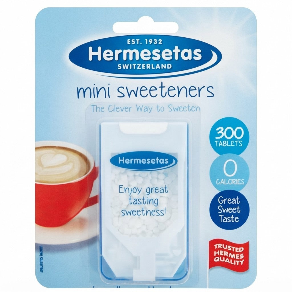 12x 300s Tablets Hermesetas Mini Sweetener Zero Calorie Sugar Alternative