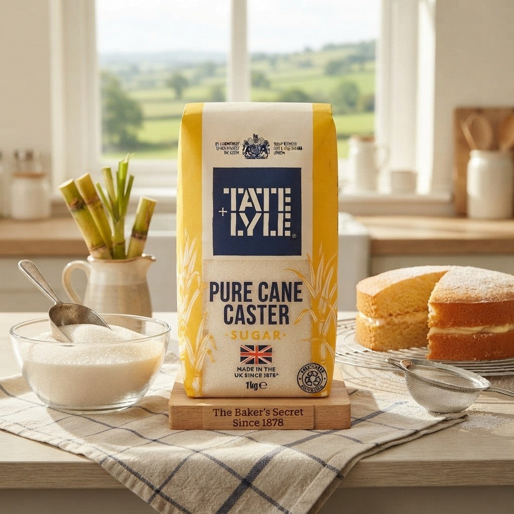 10x 1kg Tate & Lyle Pure Cane Caster Sugar Fine Baking Sugar