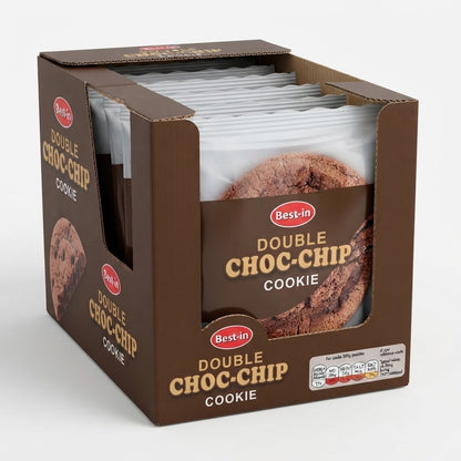 12 x 55g Packs Bestin Rainbow & Double Choc Cookies 55g - Variety Lot