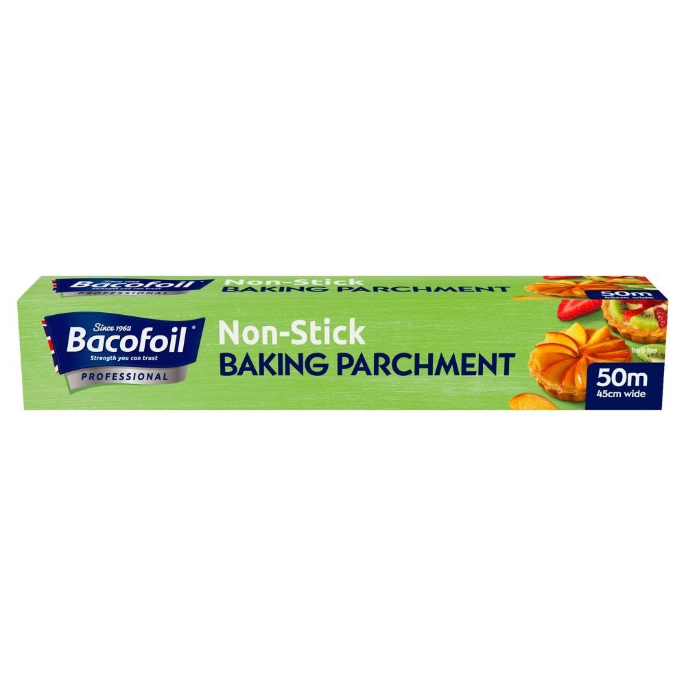 45cm x 50m Roll Bacofoil Professional Non Stick Baking Paper Catering Bulk Box