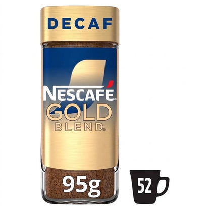 95g × 6 NESCAFE Gold Blend Decaf Jar Instant Coffee Decaffeinated Freeze Dried