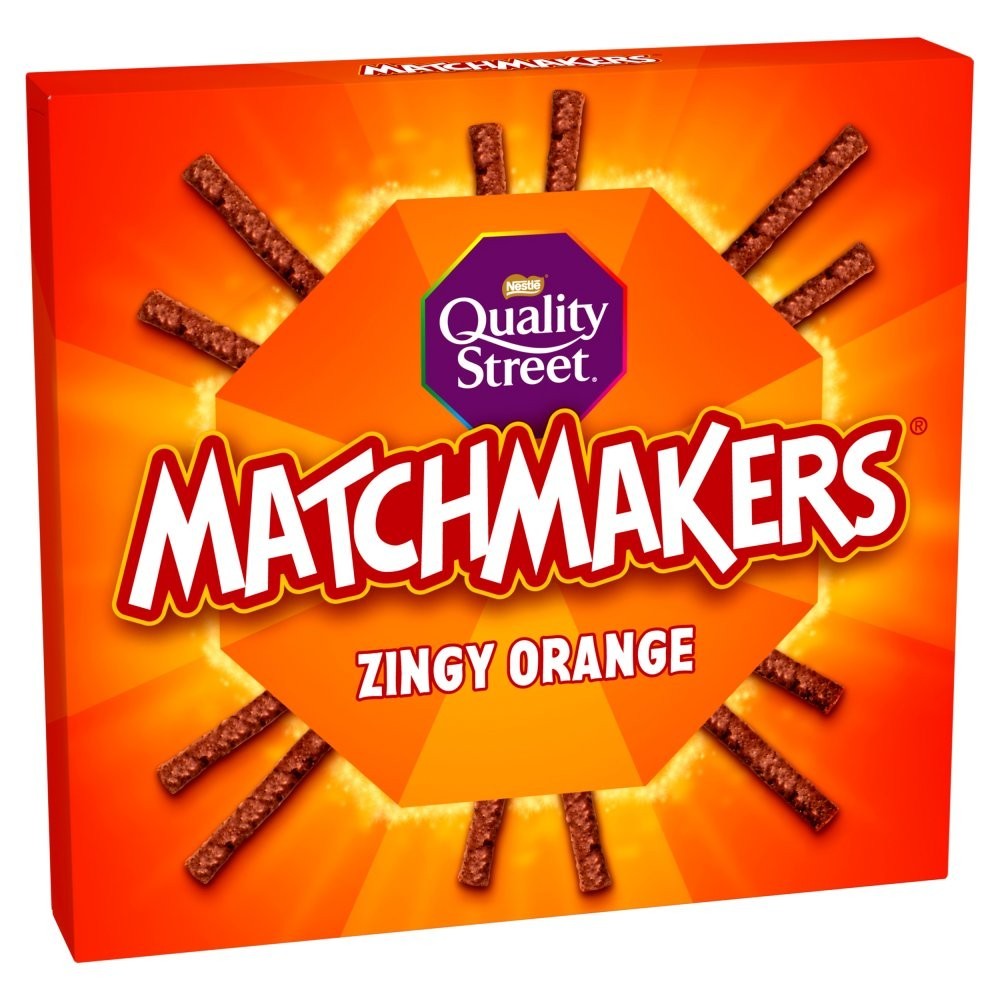 Quality Street Matchmakers Mint Orange Chocolate Sticks 120g Box Bulk Multipack