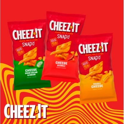 Cheez-It Thin & Crispy Baked Cheese Snacks 65g x 16 Pack Double Cheese & Cheese