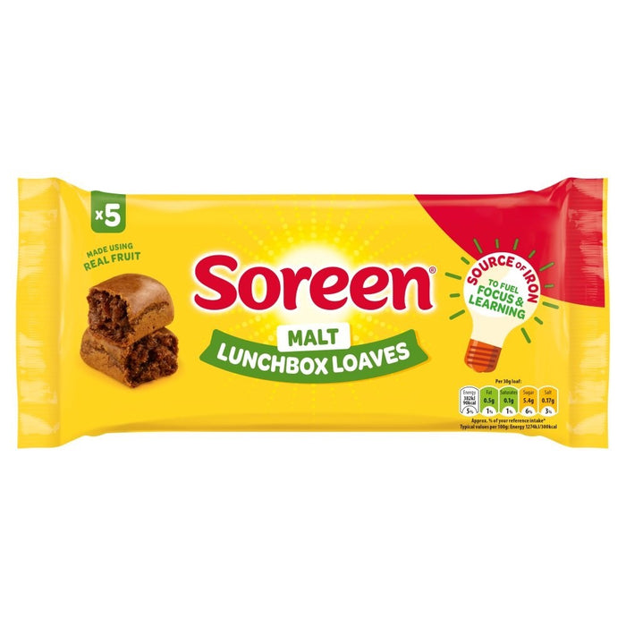 150g × 8 Soreen Malt Lunchbox Loaves - Bulk Pack