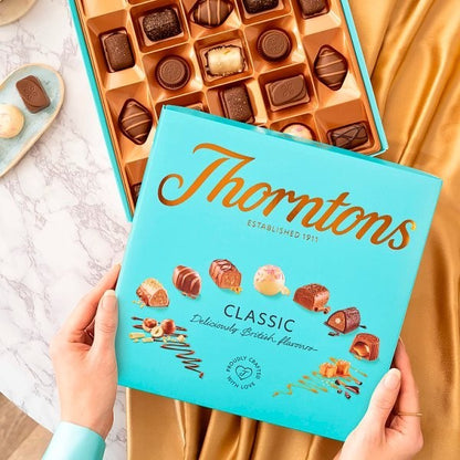 6x 262g Thorntons Classic Collection Milk Dark White Chocolate Gift Box
