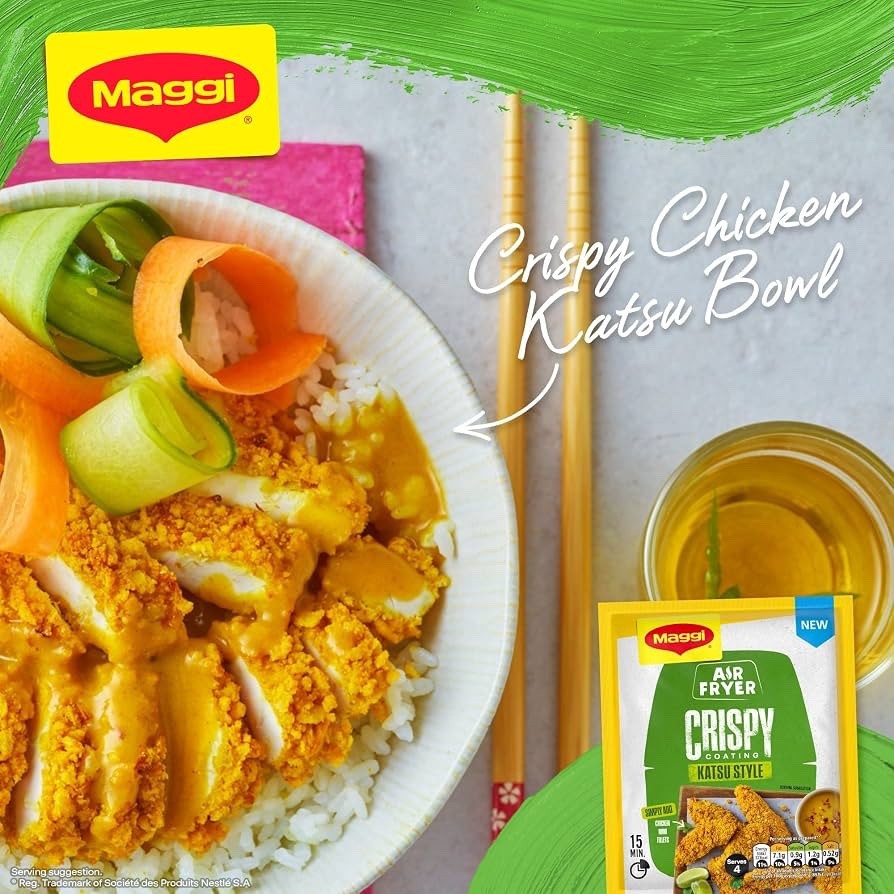 12x 70g Maggi Air Fryer Crispy Coating Katsu Style Mix