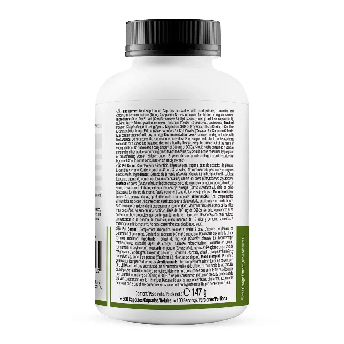 300 Count Weider Fat Burner Capsules Thermogenic Metabolism Booster