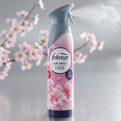 8 x Febreze Air Mist Blossom & Breeze Spray 185ml Room Odour Eliminator Wholesal