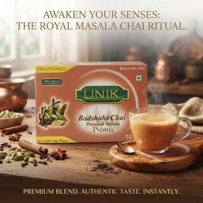 5x Unik 220g Sweetened Badshahi Masala Chai Premix 10 Sachets
