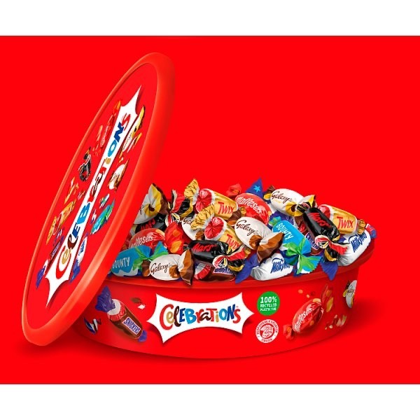 500g Pack Celebrations Milk Chocolate Tub Assorted Share Mix Eid Christmas Gif