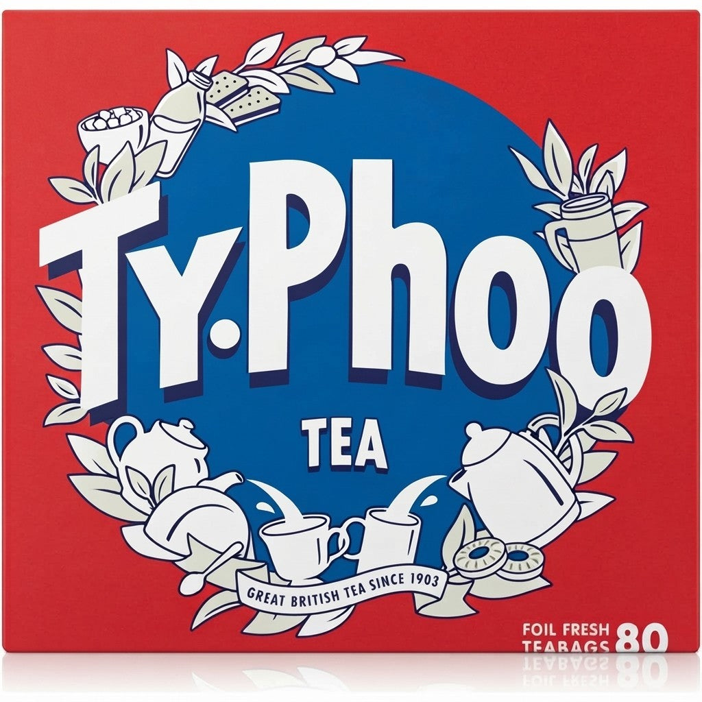 80s Foil Fresh 6 Pack BundleTotal 480 BagsTyphoo Tea Bags
