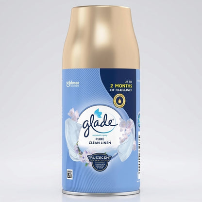 Glade Automatic Spray Refill Pure Clean Linen Air Freshener 269ml 4 Pack