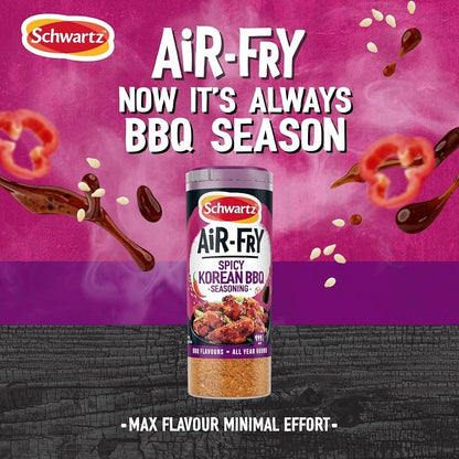 6 x 125g Schwartz Air Fryer Veggilicious Seasoning Drum