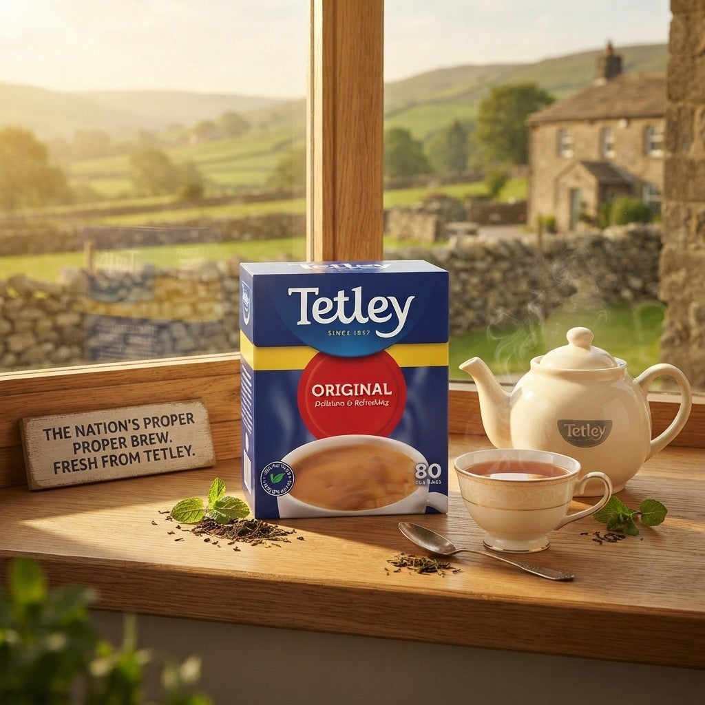 80 Tea Bags 250g Pack of 6 Tetley Original Tea Bags Bulk Buy Everyday Black Tea