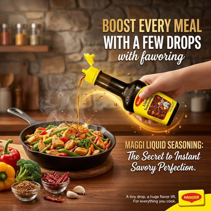 12 x 119 ml Maggi Liquid Seasoning Bottle Savory Umami Flavor Sauce World Food