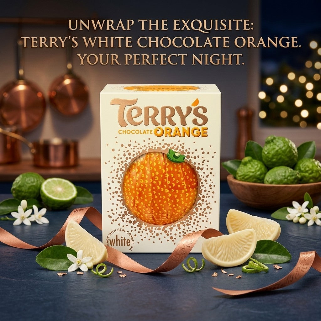12x 145g Terry's White Chocolate Orange Ball Wholesale Bulk Christmas G