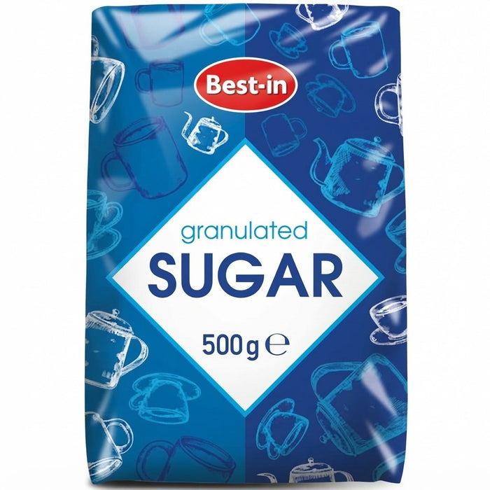 10x 500g Best-In Granulated Sugar - Pure White Baking & Tea Sugar