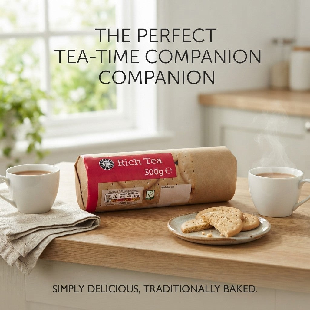 18x 300g Euro Shopper Rich Tea Biscuits Tea Time Snacks